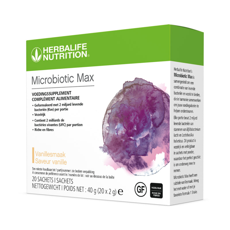 HERBALIFE - Microbiotic Max Vanille 20 sachets de 2g